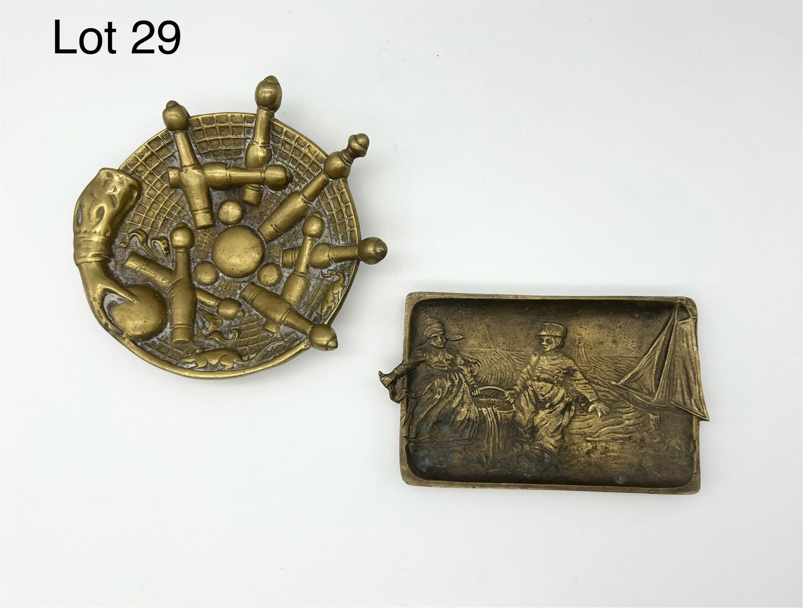 Duo of Bronze Catchall Trays (1 of 8)