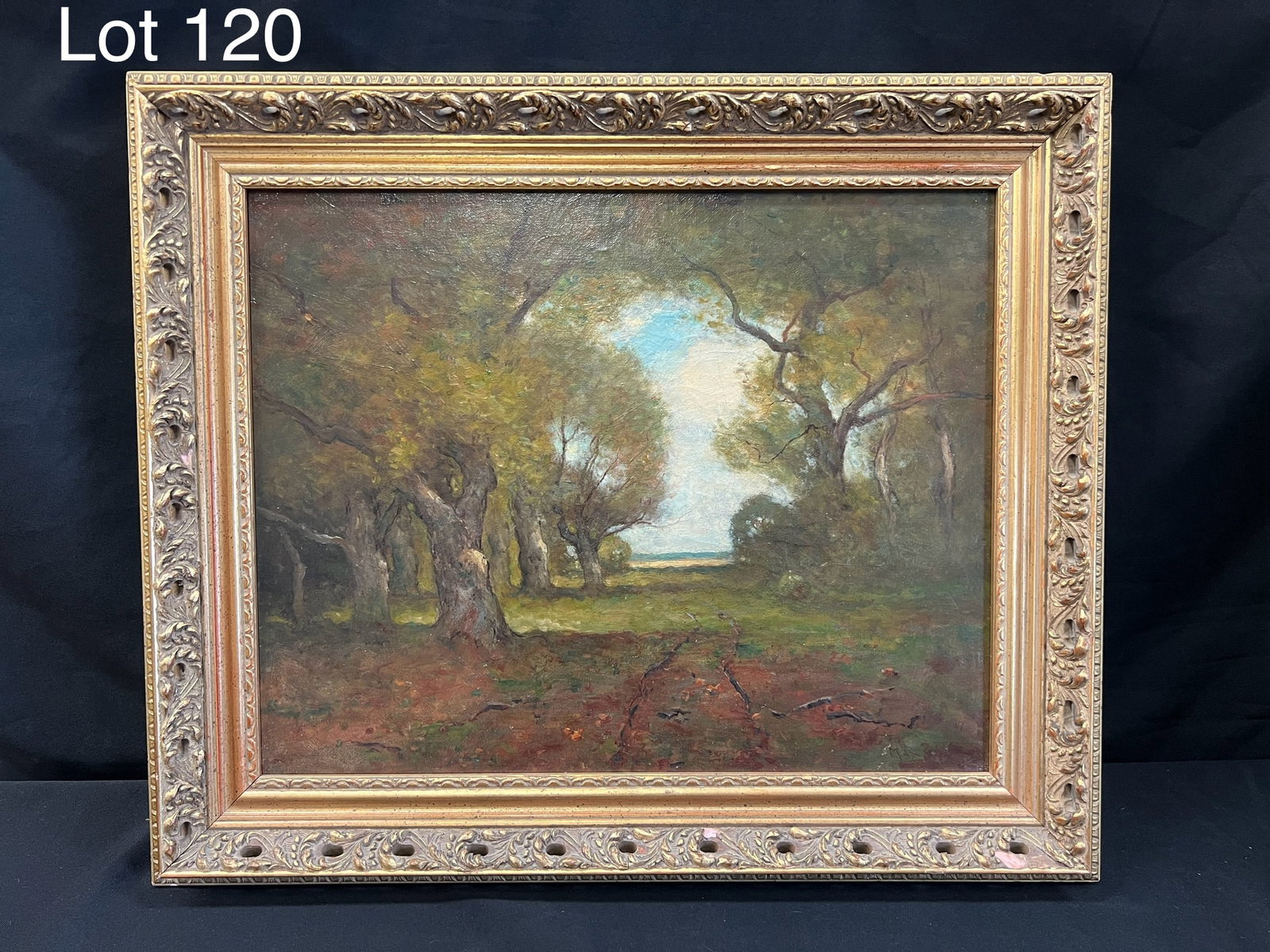 Signed Oil on Canvas of Forest Path by Max Weyl (1837-1901) (1 of 7)