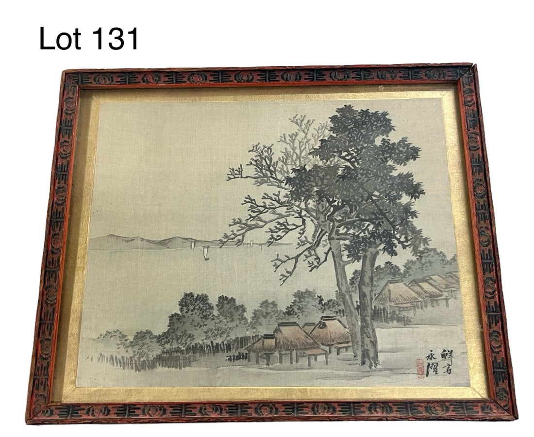 19th c. Japanese Two-Sided Woodblock Print (1 of 9)