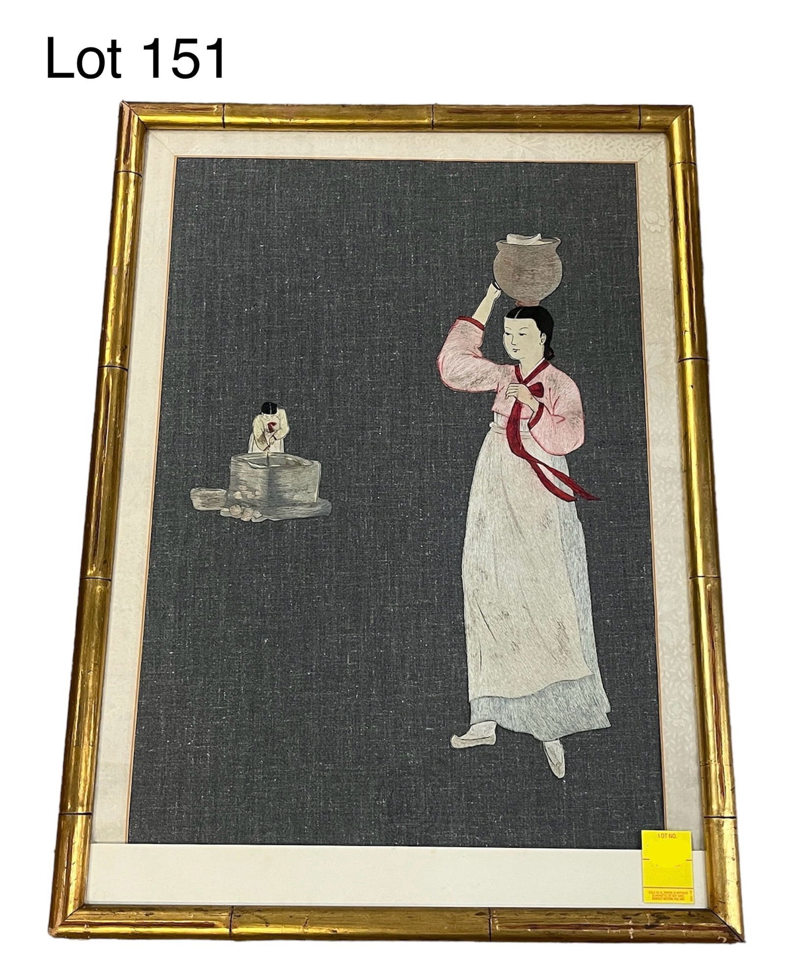 Japanese Framed Embroidery of Two Geishas (1 of 7)