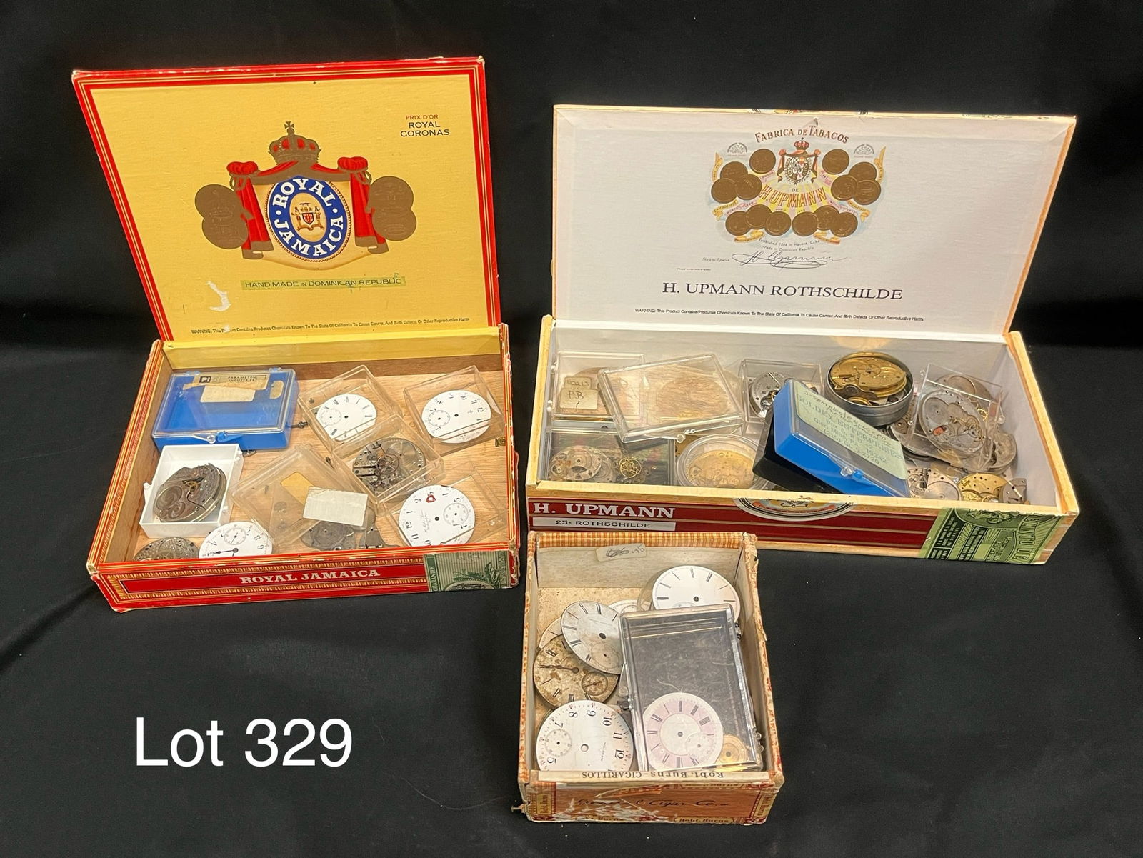 Mixed Lot of Pocket Watch Faces, Movements, and Parts (1 of 9)