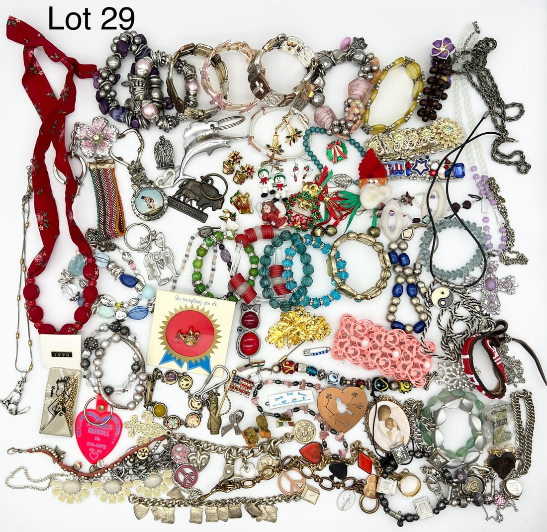 Selection of Costume Jewelry Including Novelty, Religious and More (1 of 11)