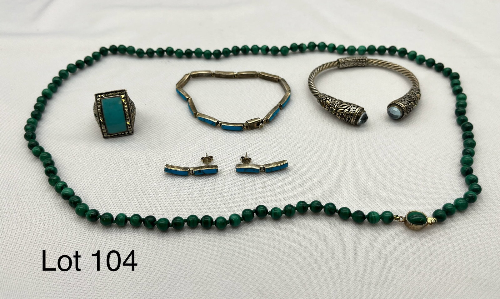 Selection of Sterling Silver Jewelry in Blue Tones (1 of 11)