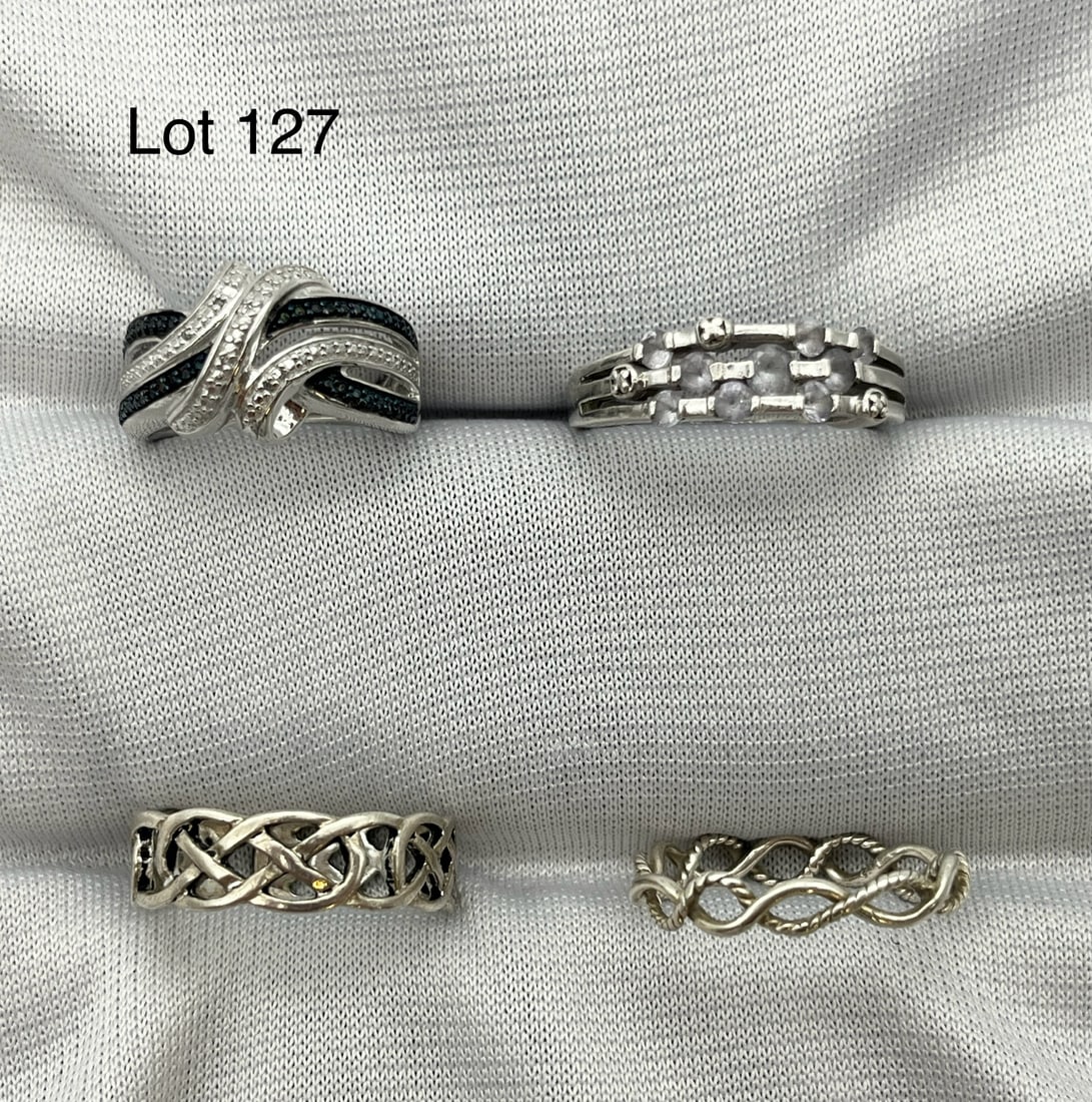 Lot of Sterling Silver Rings (1 of 5)
