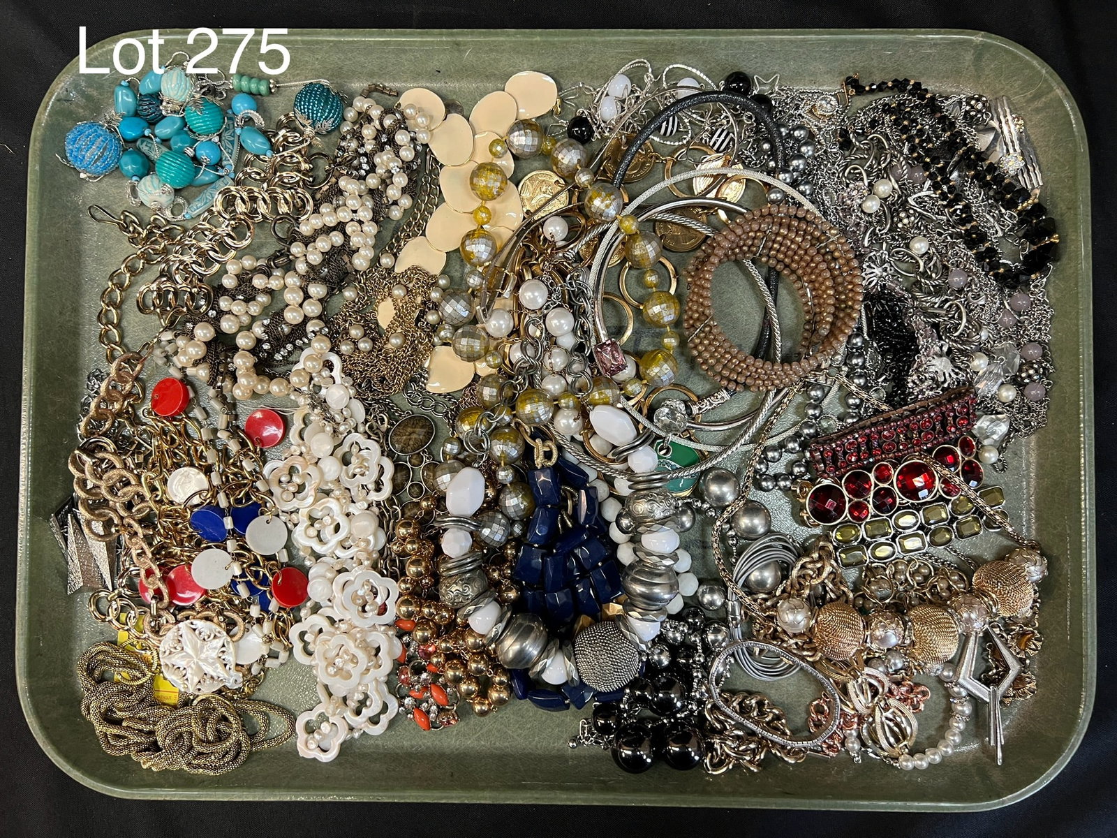 Selection of Costume Jewelry Including Statement Necklaces: A great group of costume jewelry including statement necklaces, bracelets and more.