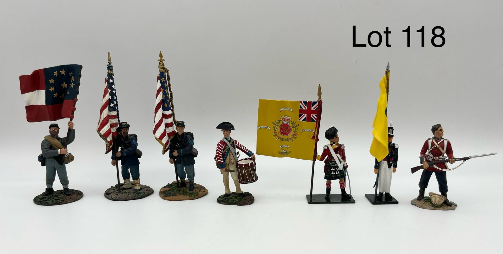 Collection of W. Britain Painted Toy Soldiers (1 of 12)