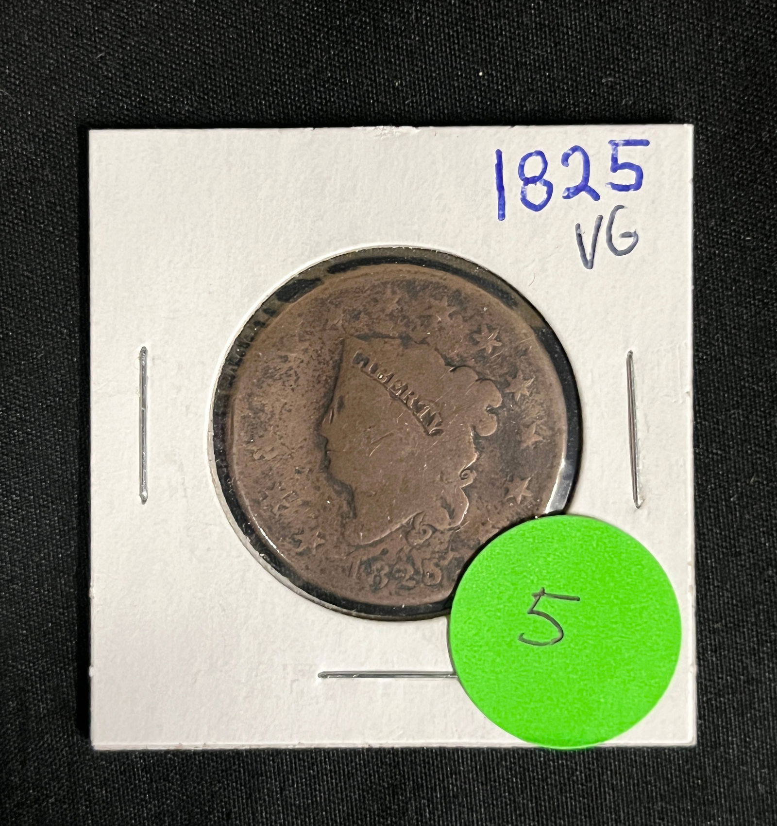 1825 Cent VG (1 of 2)