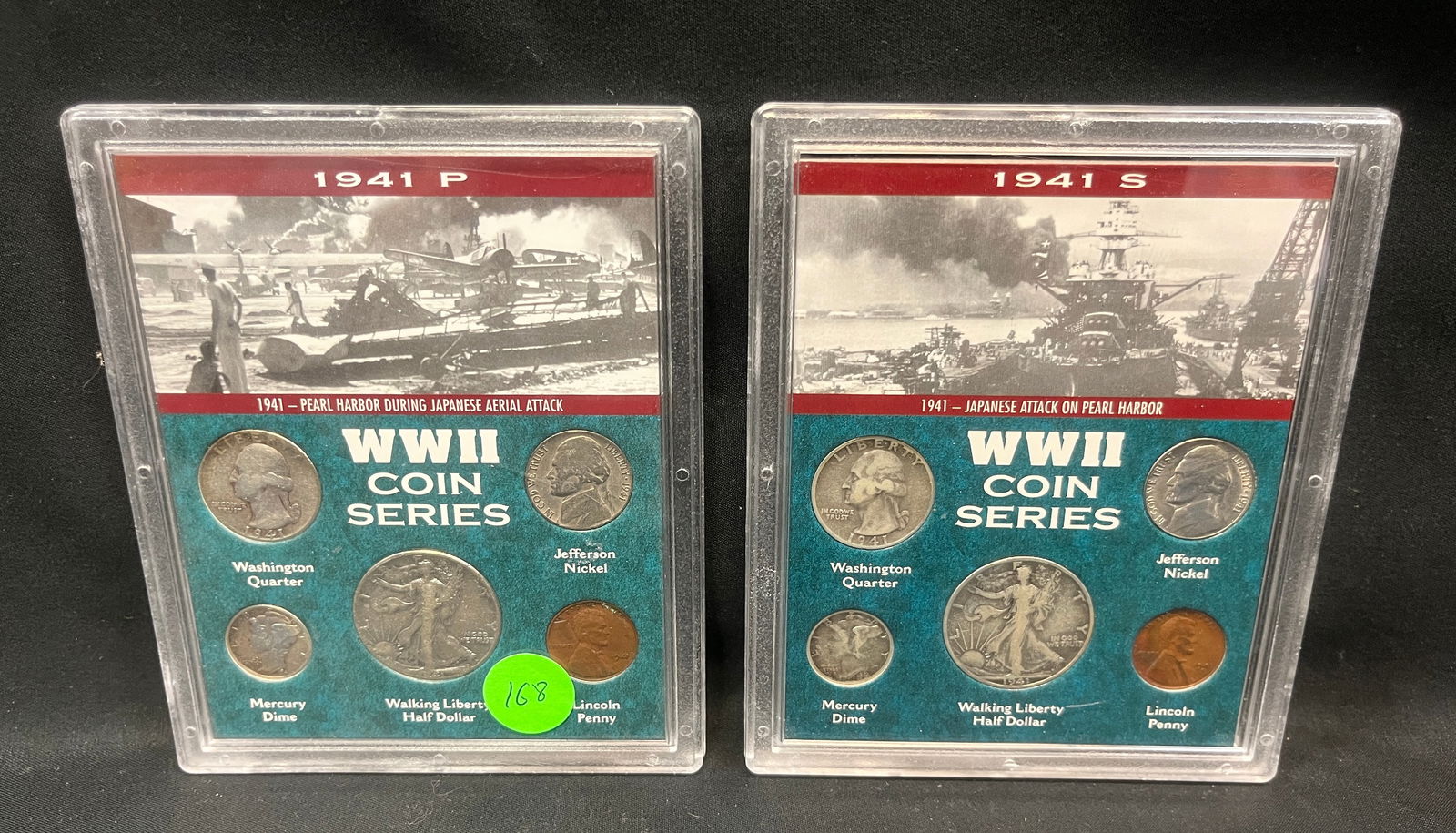 Qty 2 World War II Coin Sets Silver (1 of 4)