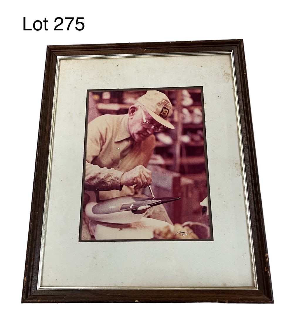 Signed Madison Mitchell Photograph Portrait: A limited edition photo portrait of Madison Mitchell by James A. Warner from the "Chesapeake Collection". Dated 1980 and numbered #2/50, piece is signed on the front and back. Measures 17 3/4" x 21 3/