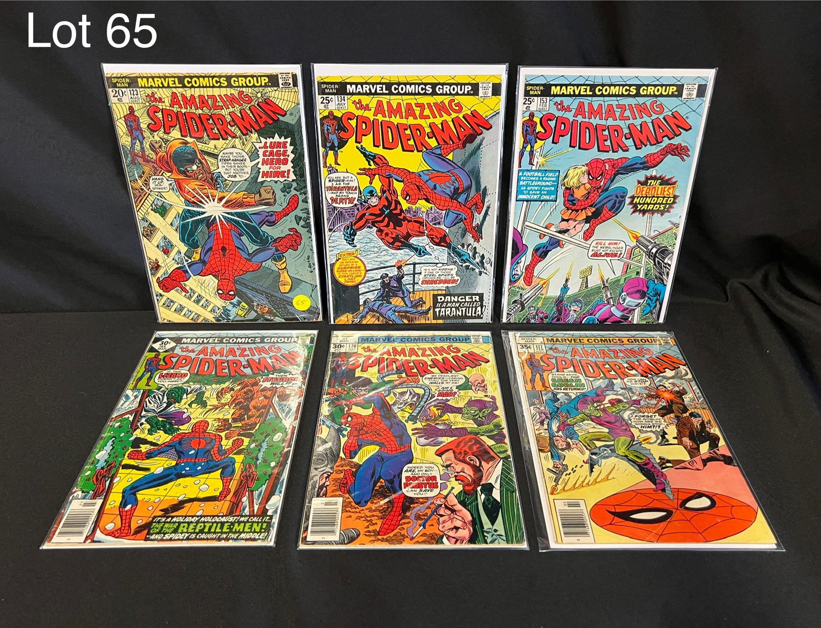 Amazing Spiderman #123, #134, #153, #166, #170, #177 (1 of 4)