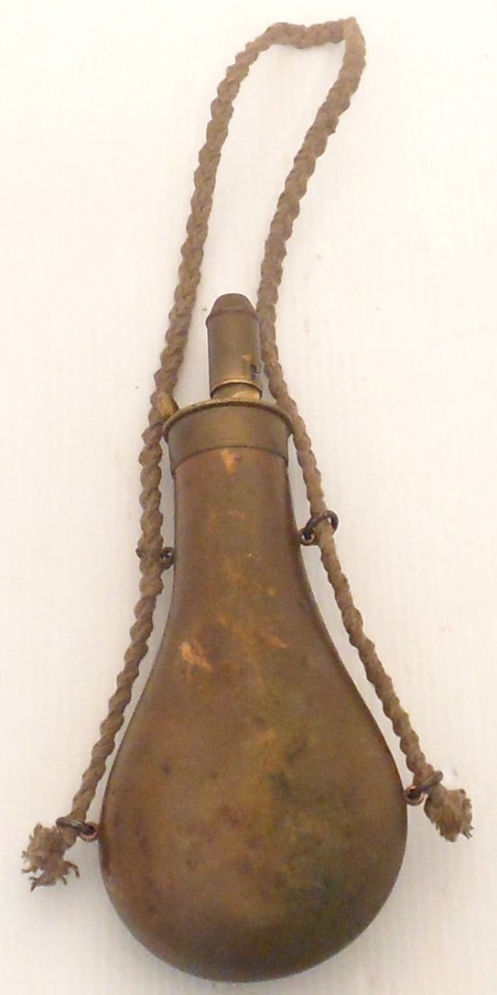 Vintage Am Flask & Cap Co. Black Powder Flask