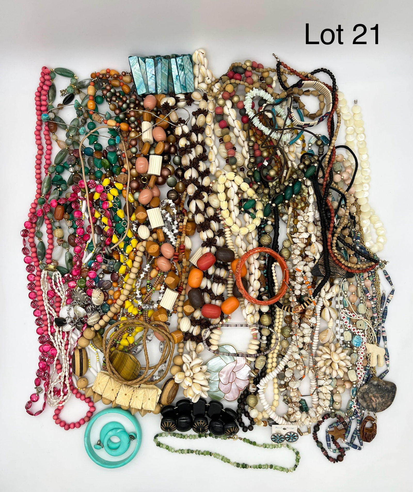 Lot of Colorful Beaded Costume Jewelry (1 of 8)