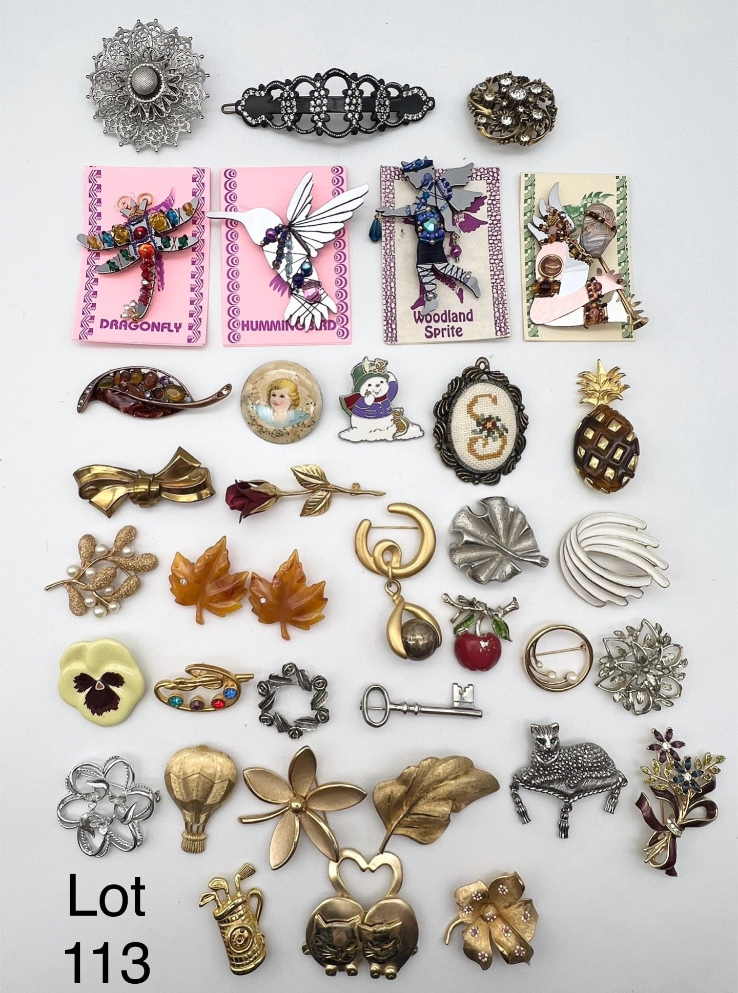 Group of Signed Costume Brooches (1 of 7)
