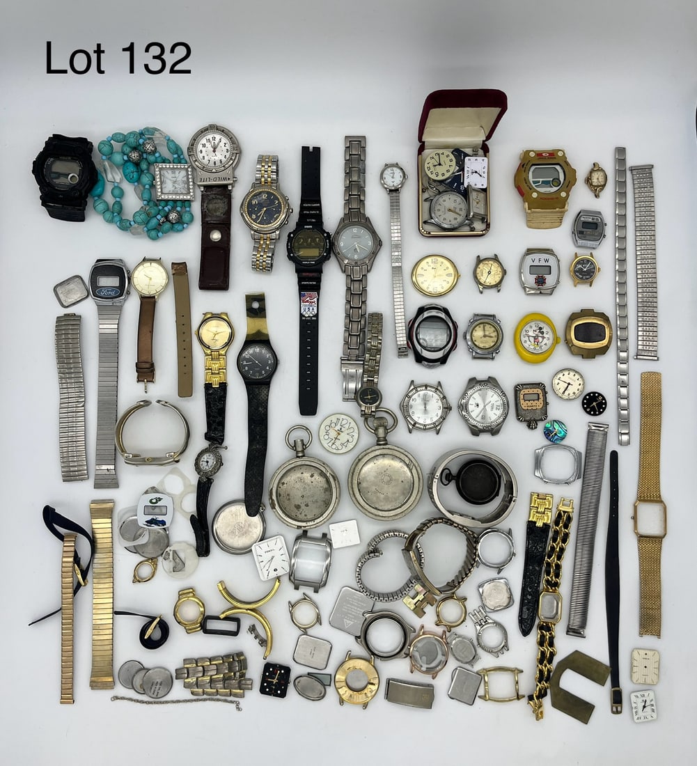 Large Lot of Watch Pieces and Findings (1 of 12)