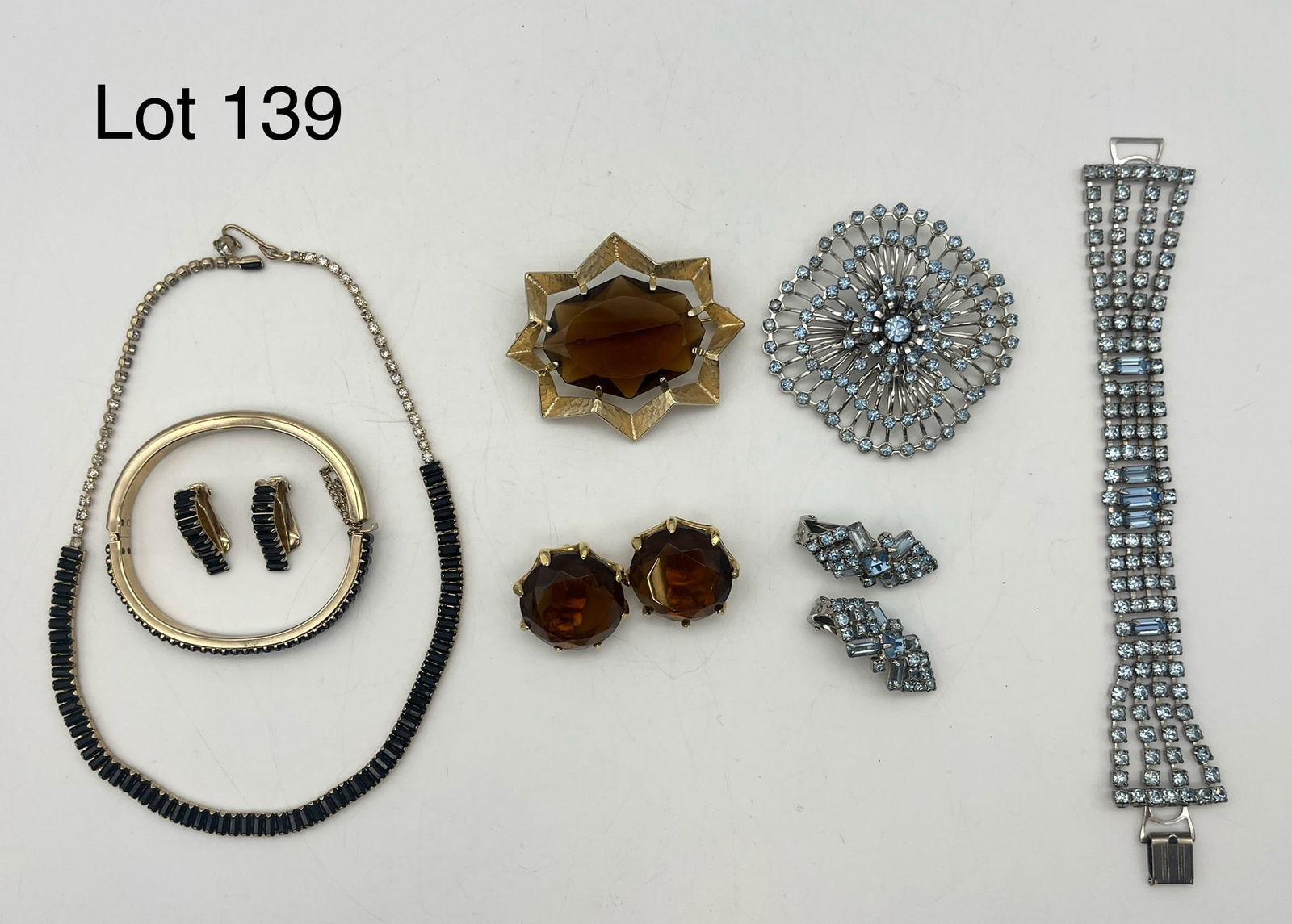 Vintage Rhinestone Costume Jewelry Sets (1 of 6)