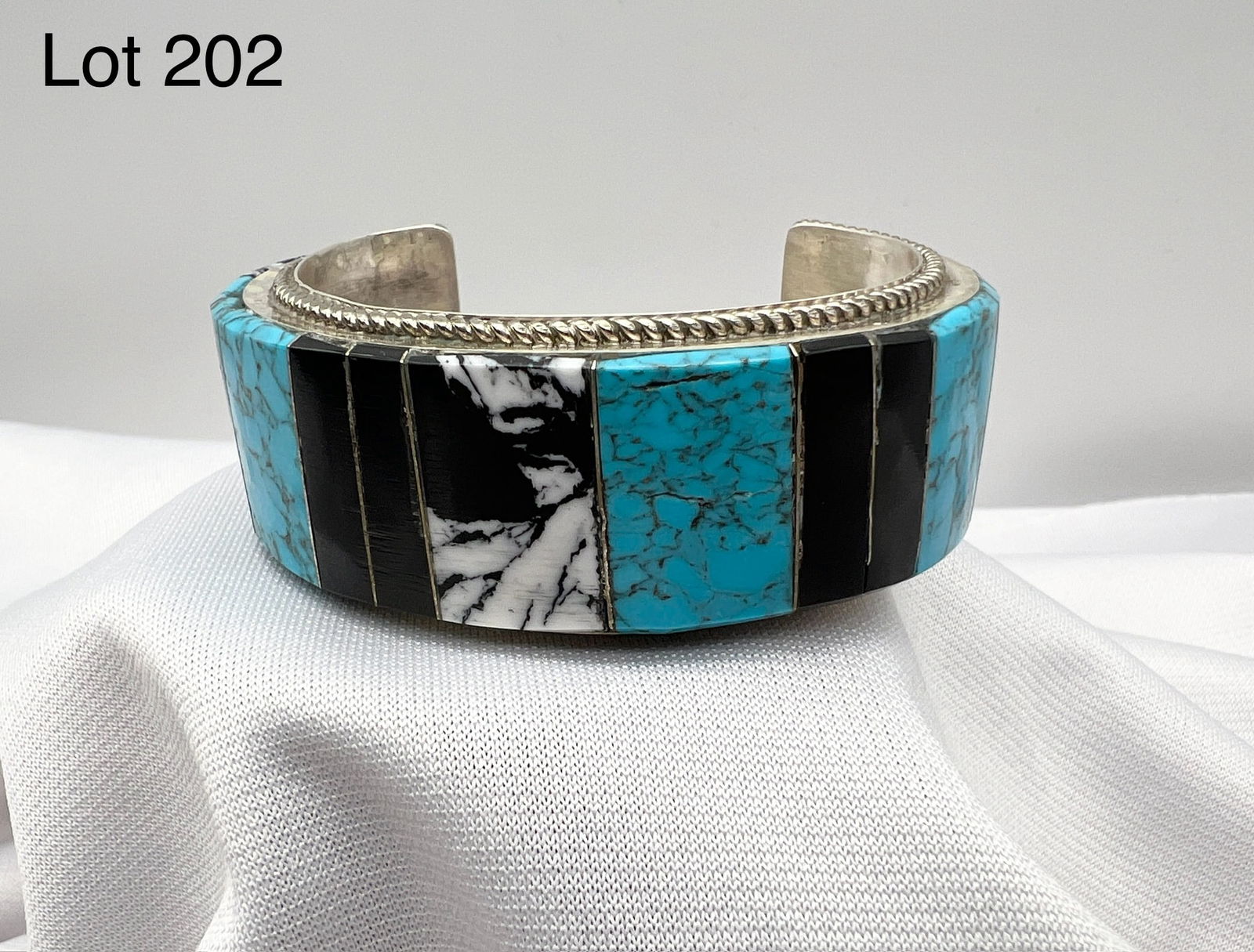 Signed Sterling Silver  Cuff Bracelet (1 of 5)