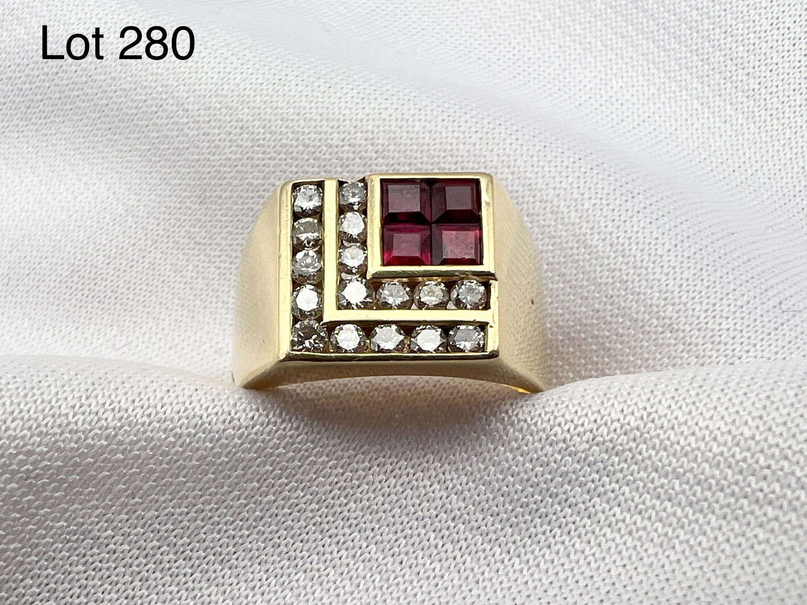 14K Gold Ruby and Diamond Ring (1 of 6)