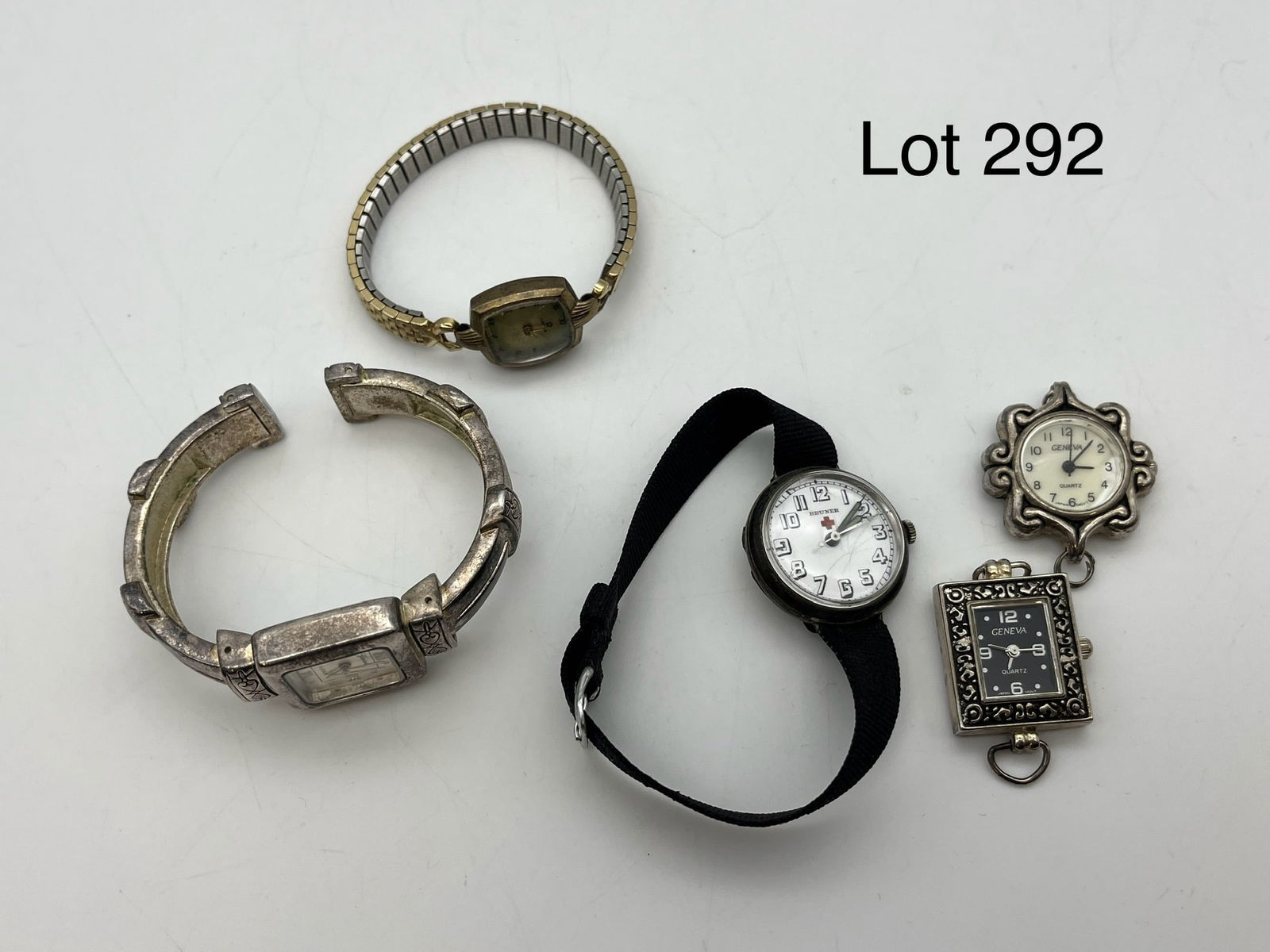 Lot of Watches: Mix of watches from Bruner, Geneva, and Omega