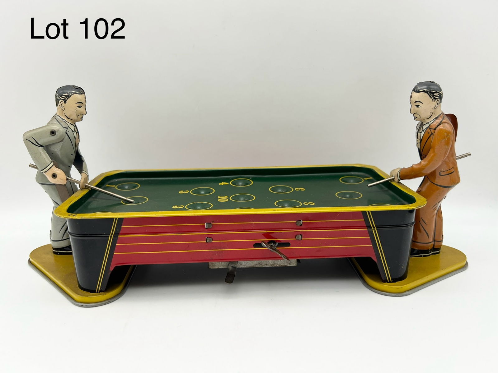 Reproduction Billiard Men Tin Litho Wind Up Toy (1 of 7)