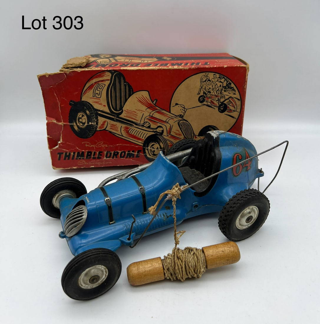 Mid Century Roy Cox Thimble Drome Tether Car Auction