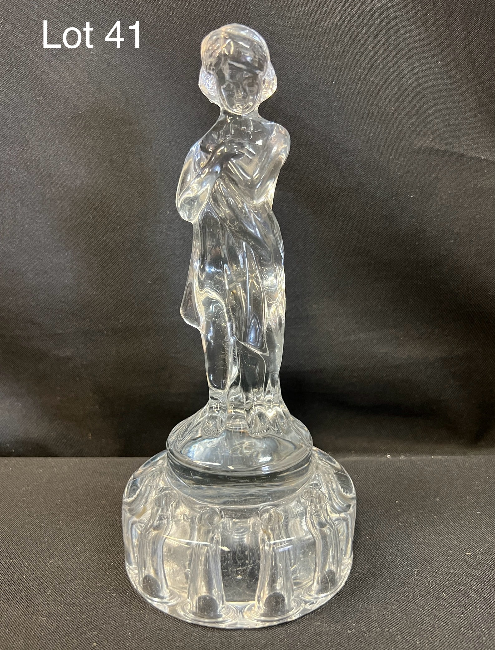 Art Deco Cambridge Glass Flower Frog (1 of 5)