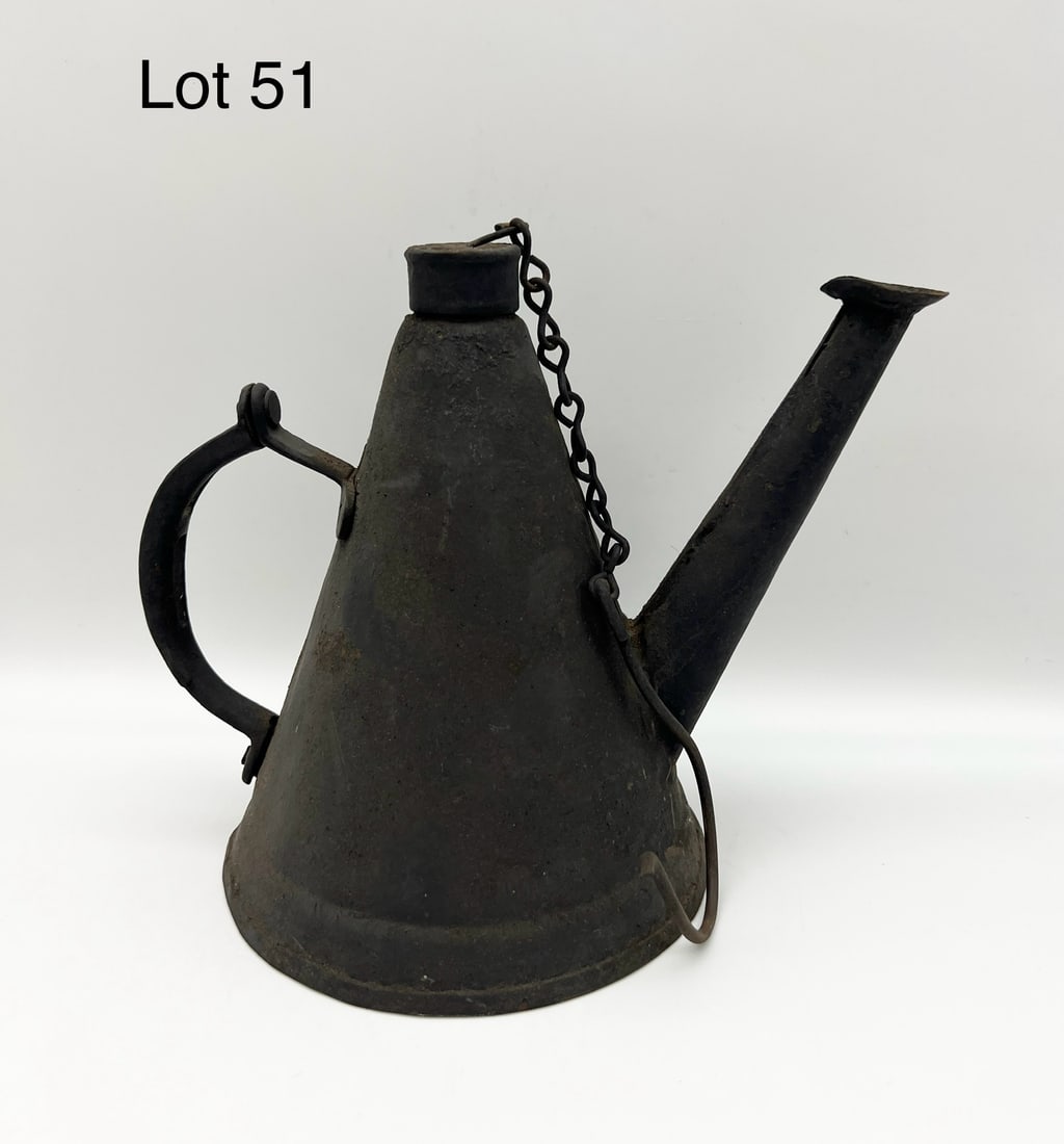 Early Tin Teapot Style Minor's Lantern (1 of 5)