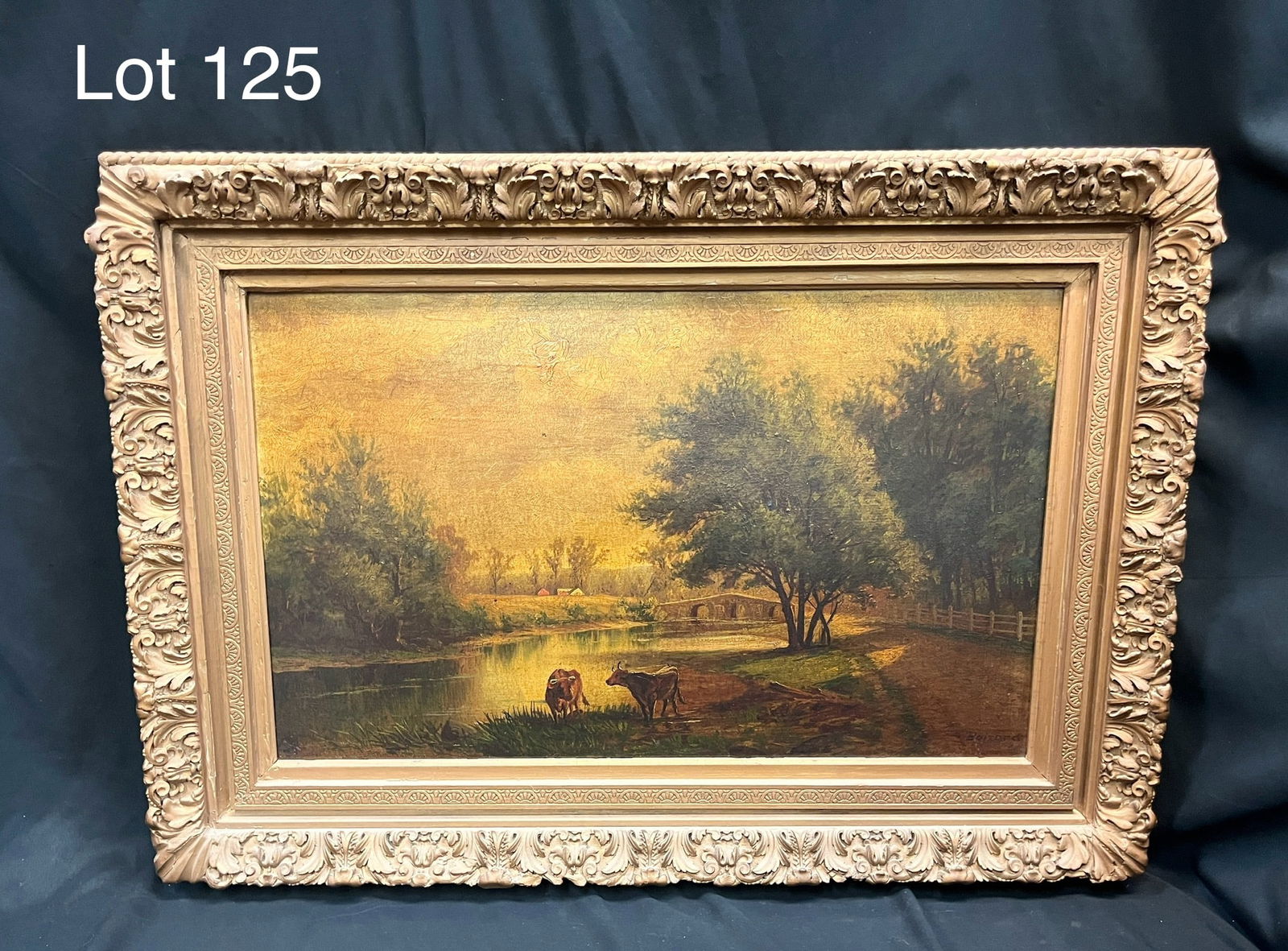 Oil on Panel Landscape by Charles Boizard (1 of 9)