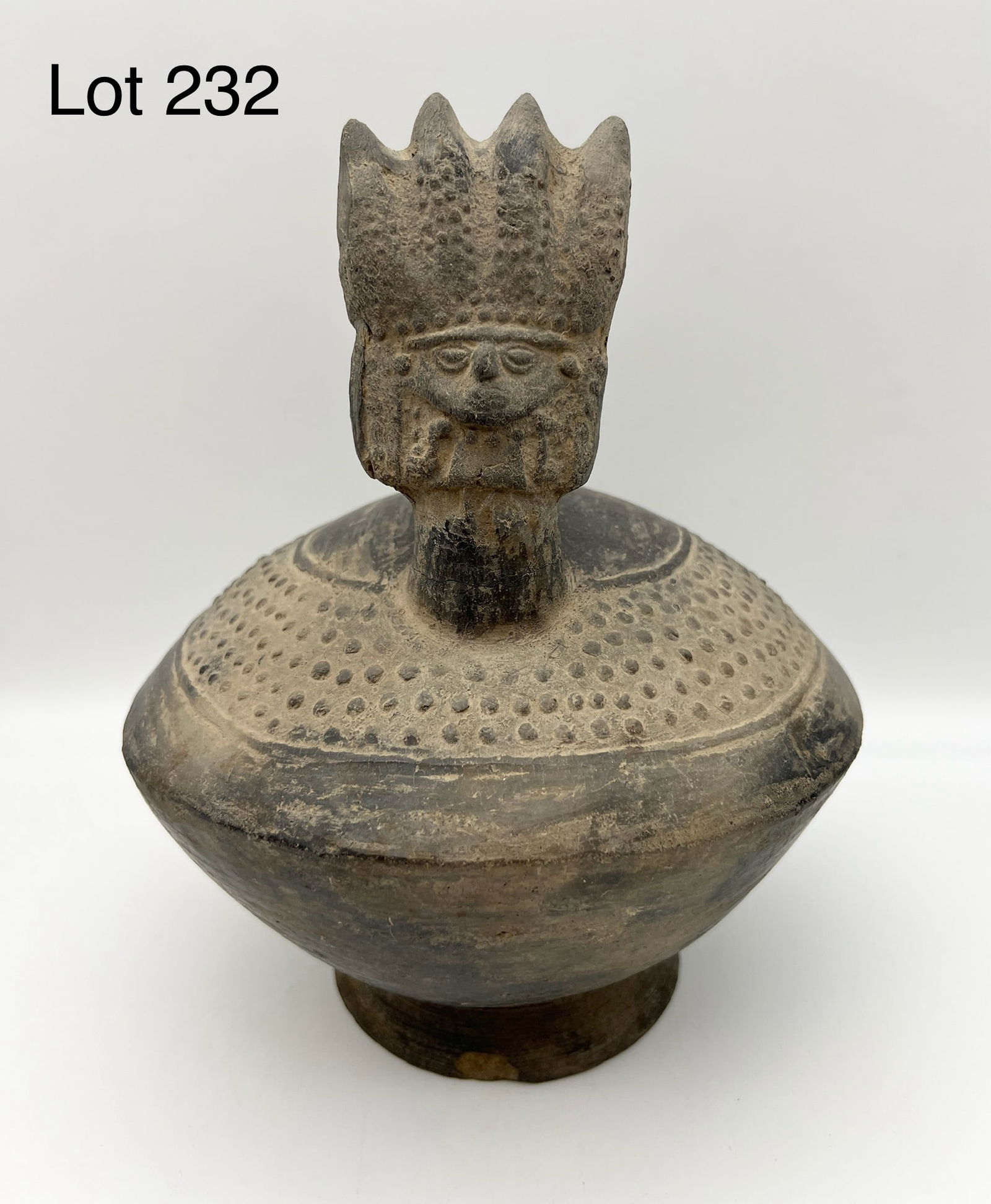 Pre-Columbian Chimu Pottery Spouted Vessel (1 of 6)