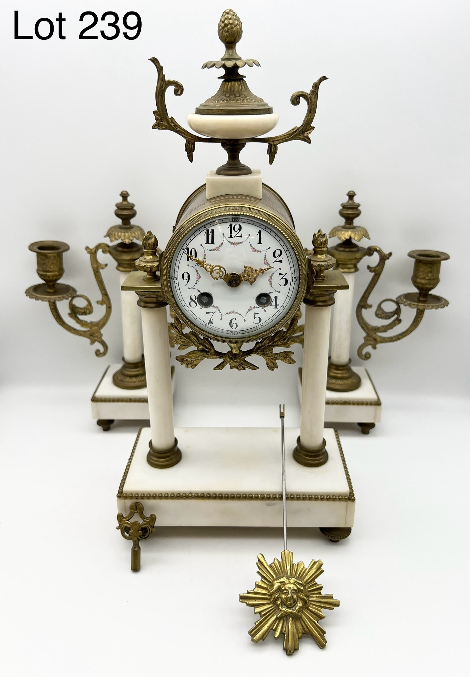 Early 19th Century French Clock and Candelabra Set (1 of 11)