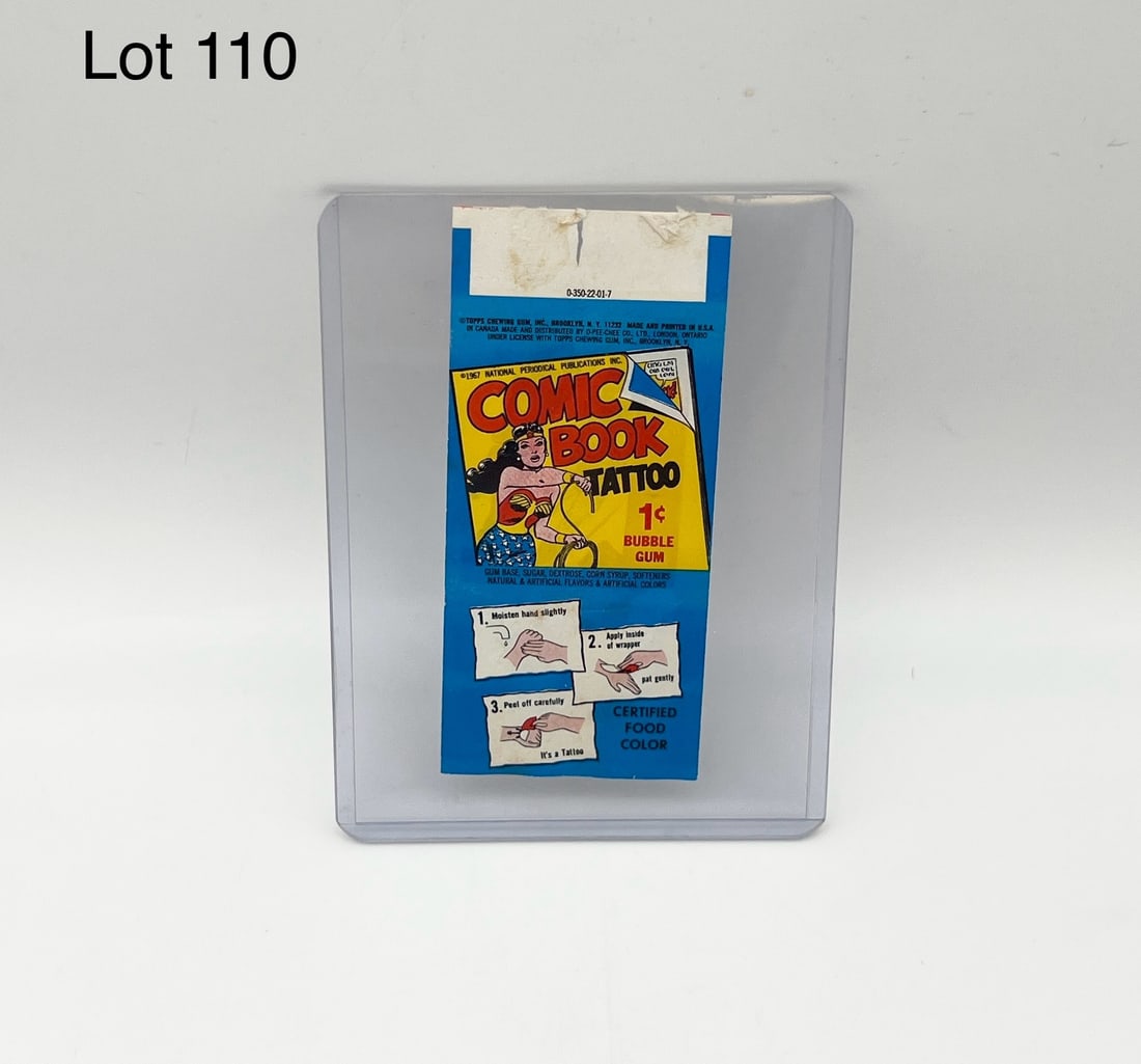 Batman and Robin Temporary Tattoo With Gum Wrapper (1 of 6)