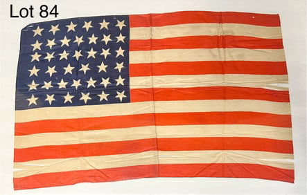 Rare 19th Century 39 Star Silk American Flag
