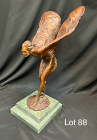 Bronze Rolls-Royce 'Spirit of Ecstasy' by Charles Sykes