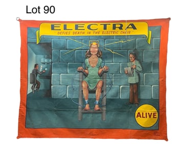 Jonny Meah 'Electra' Circus Sideshow Banner