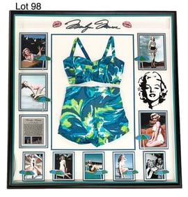 Marilyn Monroe Bathing Suit With Provenance Letter from June Dimaggio