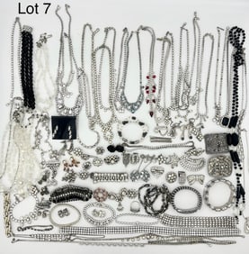 Lot of Crystal Rhinestone Costume Jewelry