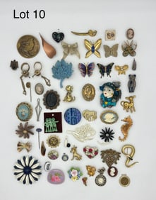 Selection of Costume Brooches and Pendants