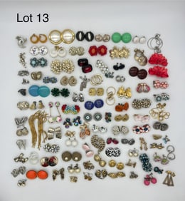 Collection of Clip-on Costume Earrings