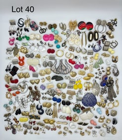 Collection of Costume Jewelry Earrings