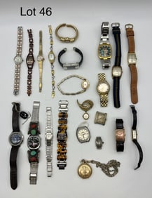 Lot of Watches and Timepieces Including Bulova Accutrons