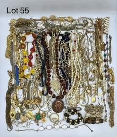 Lot of Gold Tone Costume Jewelry
