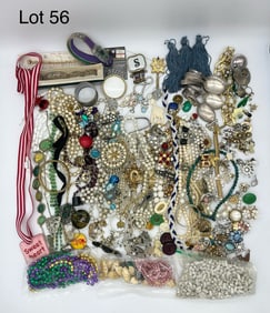 Costume Jewelry Pieces & Findings Lot
