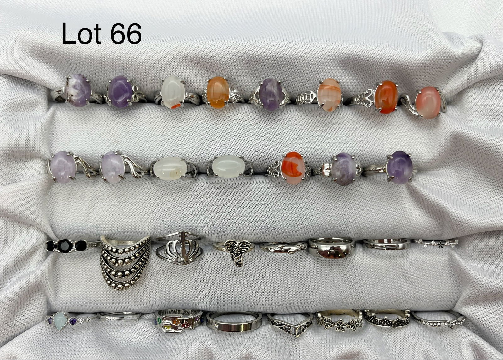 Costume Jewelry Rings Feat. Gemstone Cabochons (1 of 5)
