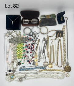Variety Lot of Costume Jewelry and Accessories
