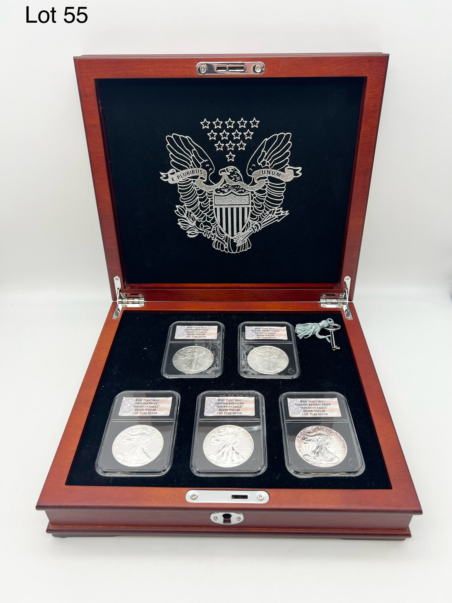 West Point Mint American Eagle Silver Dollar Collection (1 of 6)