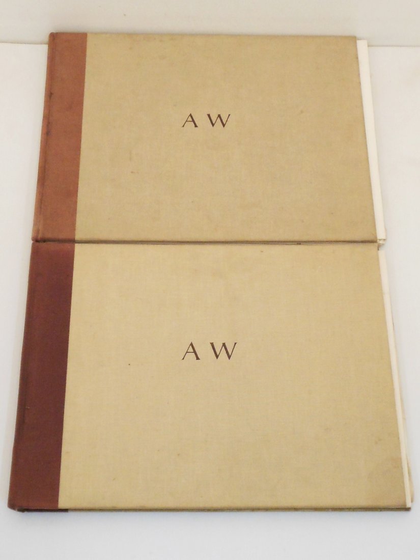 Andrew Wyeth By Richard Meryman 1968: Second edition of two partial oversize out-of-print books, Wyeth's paintings were photographed directly from the originals. Both books have many pages that are not bound, stained, smudged, and/or miss