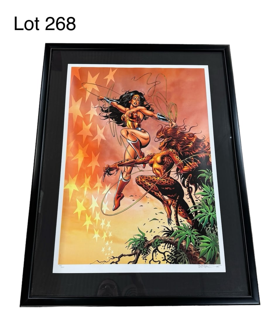 Limited Edition "Wonder Woman Vs. Cheetah" Lithograph by Jose Luis Garcia-Lopez (1 of 7)