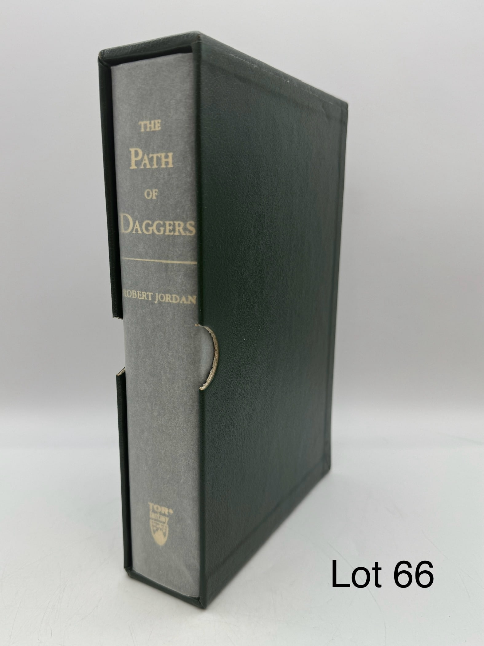 Mint Signed Leatherbound Hardcover of "The Path of Daggers" by Robert Jordan (1 of 5)