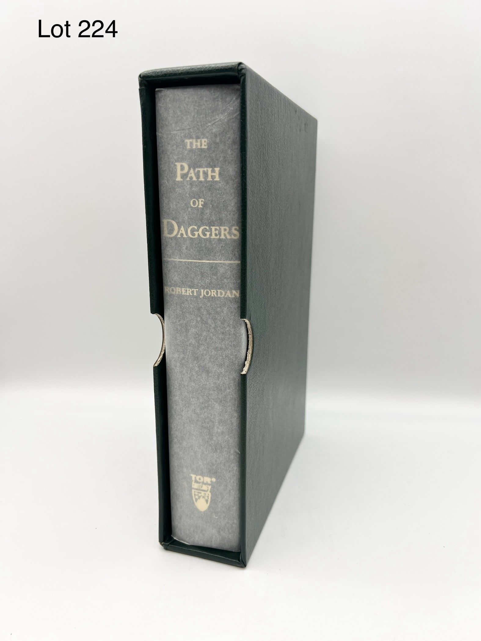 Mint Signed Leatherbound Hardcover of 'The Path of Daggers' by Robert Jordan (1 of 4)