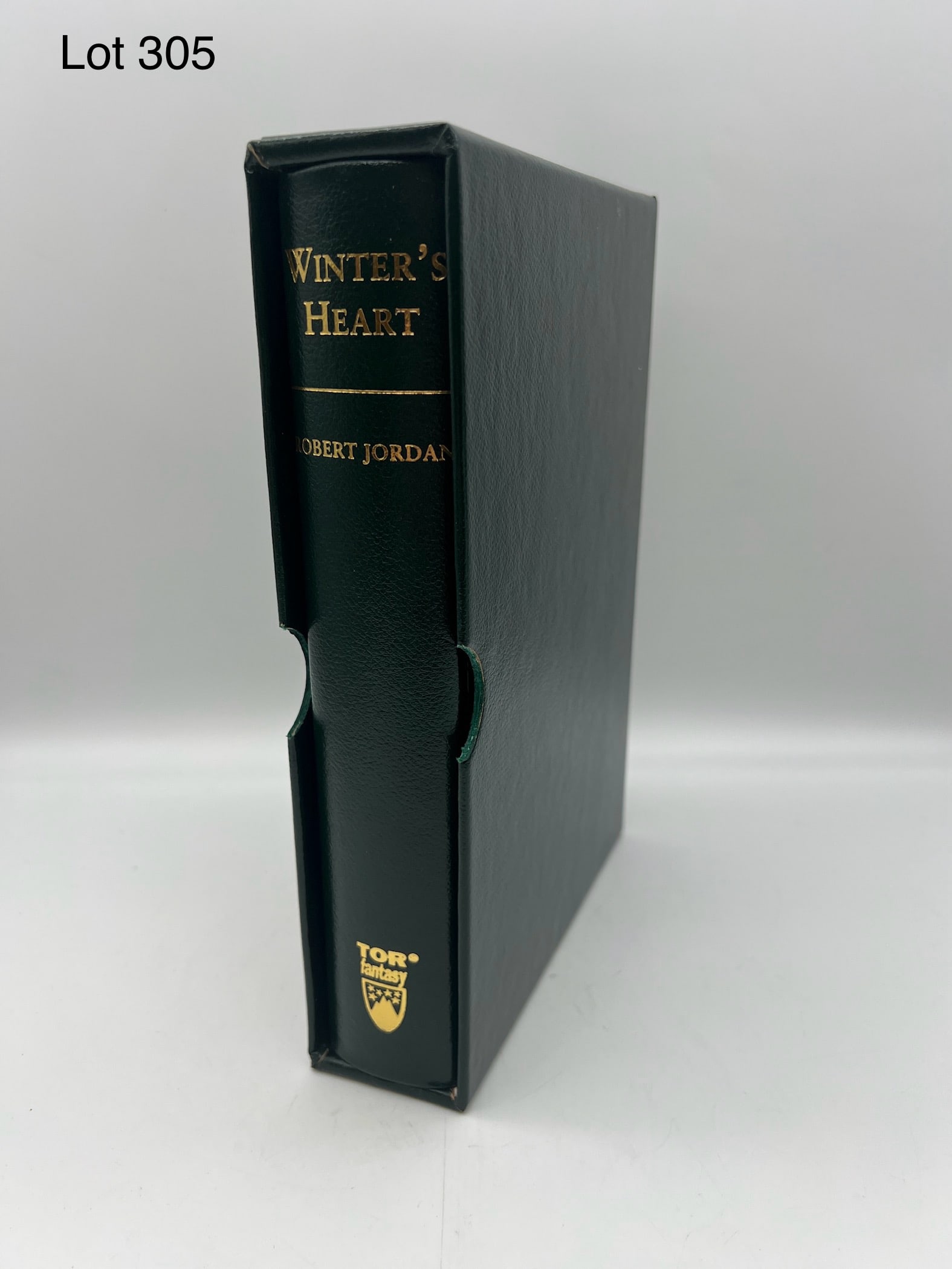 Signed Leatherbound Hardcover of 'Winter's Heart' by Robert Jordan (1 of 5)