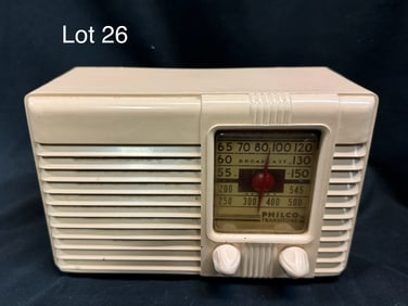1939 Philco PT-28 'Transitone' Tube Table Radio